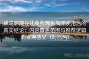 蜂鸟影院在线免费观看高频使用后的真实结论：内容覆盖范围与推荐逻辑的直观感受（对比后）