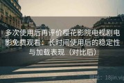 多次使用后再评价樱花影院电视剧电影免费观看：长时间使用后的稳定性与加载表现（对比后）