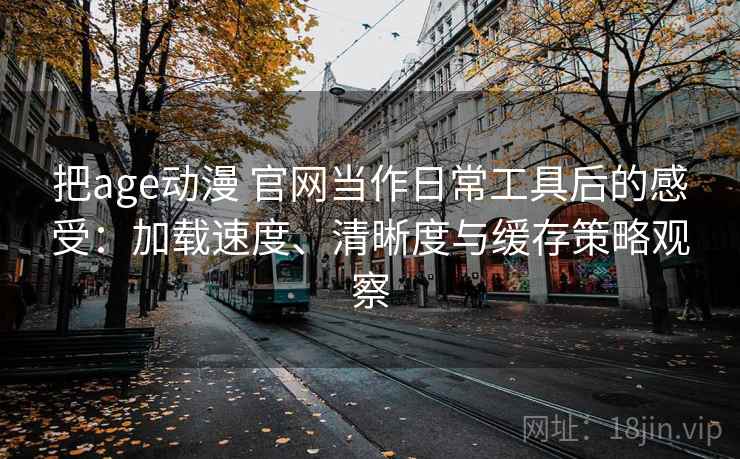 把age动漫 官网当作日常工具后的感受：加载速度、清晰度与缓存策略观察