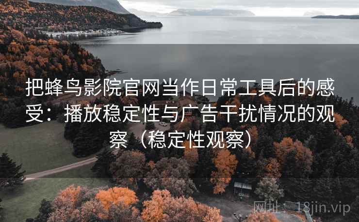 把蜂鸟影院官网当作日常工具后的感受：播放稳定性与广告干扰情况的观察（稳定性观察）