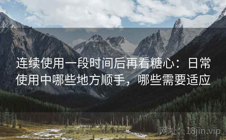 连续使用一段时间后再看糖心：日常使用中哪些地方顺手，哪些需要适应