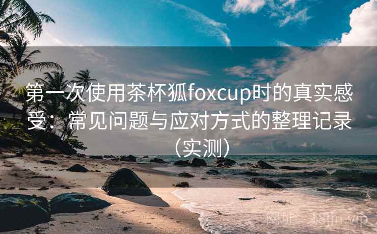 第一次使用茶杯狐foxcup时的真实感受：常见问题与应对方式的整理记录（实测）