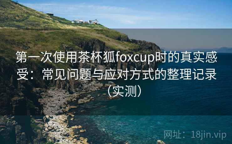 第一次使用茶杯狐foxcup时的真实感受：常见问题与应对方式的整理记录（实测）
