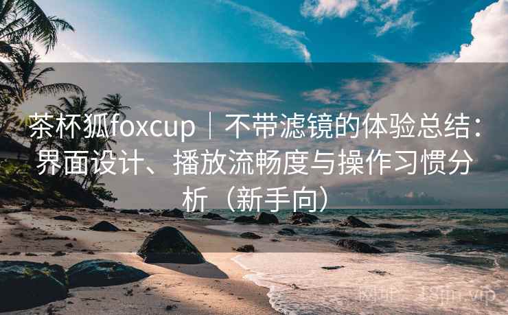 茶杯狐foxcup|不带滤镜的体验总结:界面设计、播放流畅度与操作习惯分析(新手向) 茶杯狐foxcup|不带滤镜的体验总结:界面设计、播放流畅度与操作习惯分析(新手向)