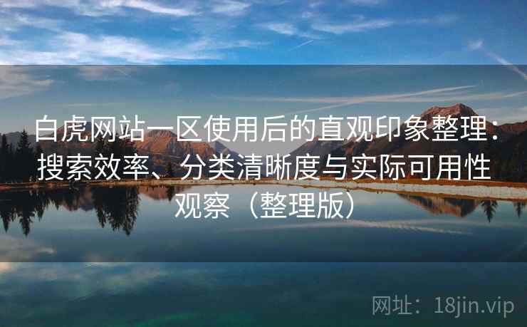 白虎网站一区使用后的直观印象整理：搜索效率、分类清晰度与实际可用性观察（整理版）