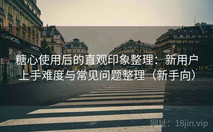 糖心使用后的直观印象整理:新用户上手难度与常见问题整理(新手向) 糖心使用后的直观印象整理:新用户上手难度与常见问题整理(新手向)